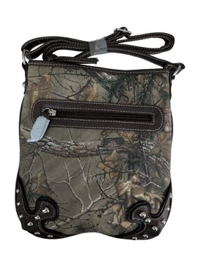 Realtree Camo Crossbody Purse Shoulder Bag Faux Leather Western Hunting